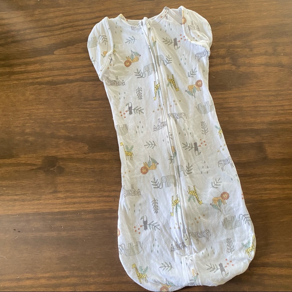 Aden + Anais Baby Zip Up Swaddle Sleep Sack Gender Neutral 0-3 Mo Animals